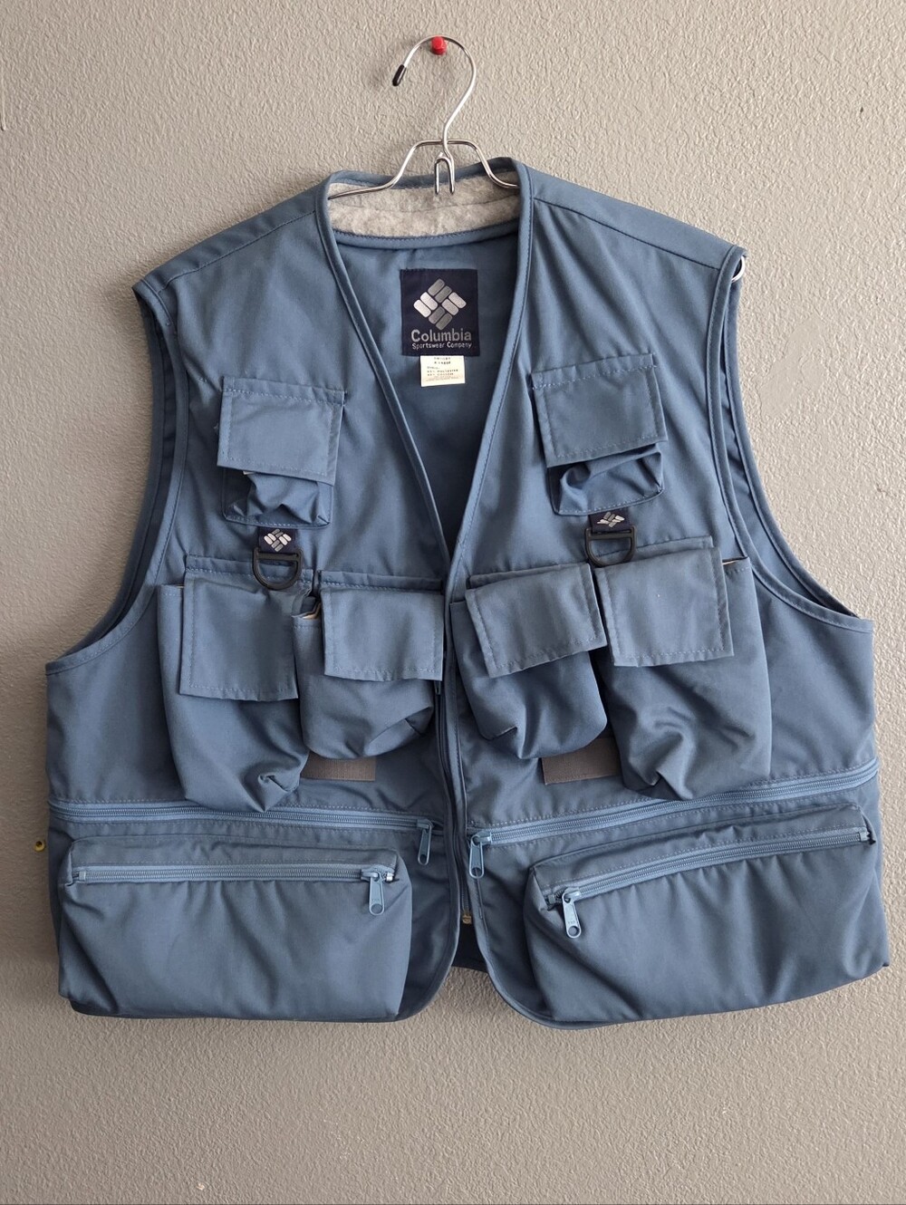 Columbia Men's Blue Multi-Pocket Utility/Fishing Vest XL